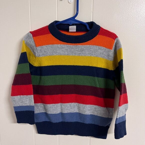 GAP Toddler Boy Colorful Striped Sweater - Picture 1 of 4